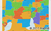 Political Map of ZIP code 70665
