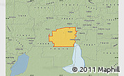 Savanna Style Map of ZIP code 70665
