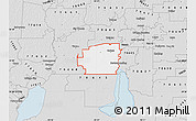 Silver Style Map of ZIP code 70665