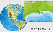 Physical Location Map of ZIP code 70764