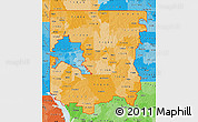 Political Shades Map of ZIP codes starting with 710