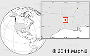 Blank Location Map of ZIP code 71019, highlighted country, highlighted county