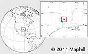 Blank Location Map of ZIP code 71019, highlighted county
