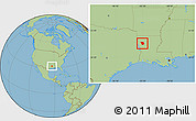 Savanna Style Location Map of ZIP code 71019