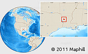 Shaded Relief Location Map of ZIP code 71019