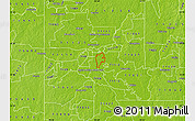 Physical Map of ZIP code 71105