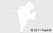 Silver Style Simple Map of ZIP code 71105