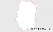 Silver Style Simple Map of ZIP code 71201