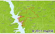 Physical 3D Map of ZIP code 71449
