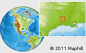 Physical Location Map of ZIP code 71449