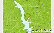 Physical Map of ZIP code 71462