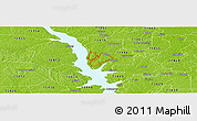 Physical Panoramic Map of ZIP code 71462