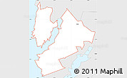 Silver Style Simple Map of ZIP code 71462