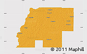 Political Map of Beauregard Parish, cropped outside