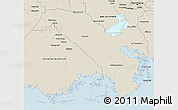 Shaded Relief 3D Map of Lafourche Parish
