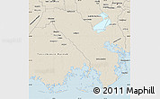Shaded Relief Map of Lafourche Parish