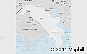Silver Style Map of Lafourche Parish
