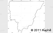 Blank Simple Map of Morehouse Parish, cropped outside, no labels