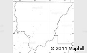 Blank Simple Map of Morehouse Parish, no labels