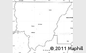 Blank Simple Map of Morehouse Parish