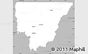 Gray Simple Map of Morehouse Parish