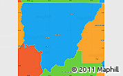 Political Simple Map of Morehouse Parish