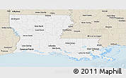 Classic Style Panoramic Map of Louisiana