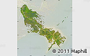 Satellite Map of Plaquemines Parish, lighten
