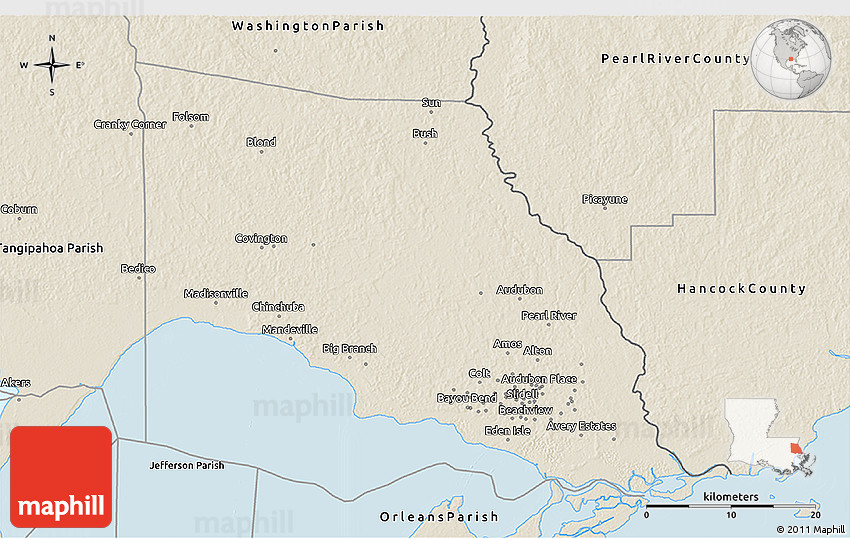 Saint Tammany Parish Free Map Free Blank Map Free Out vrogue.co