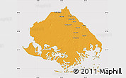 Political Map of Terrebonne Parish, cropped outside