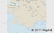 Shaded Relief Map of Terrebonne Parish