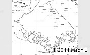 Blank Simple Map of Terrebonne Parish