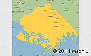 Savanna Style Simple Map of Terrebonne Parish