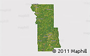Satellite 3D Map of Webster Parish, cropped outside
