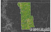 Satellite 3D Map of Webster Parish, darken, desaturated