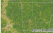 Satellite 3D Map of Webster Parish