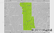 Physical Map of Webster Parish, lighten, desaturated