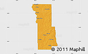 Political Map of Webster Parish, single color outside