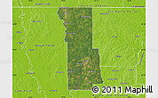 Satellite Map of Webster Parish, physical outside