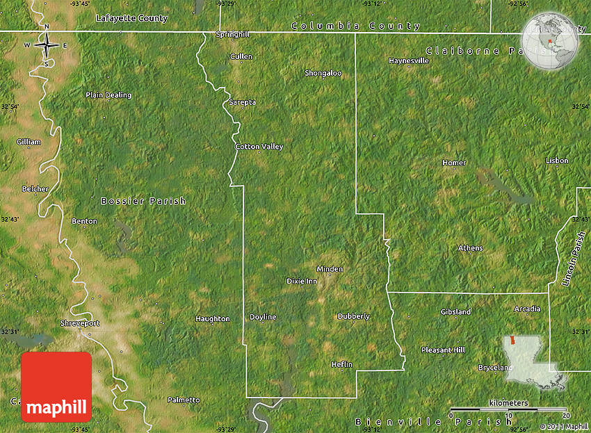 Satellite Map of ster Parish