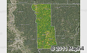Satellite Map of Webster Parish, semi-desaturated