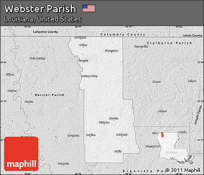 Silver Style Map of Webster Parish