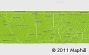 Physical Panoramic Map of Webster Parish