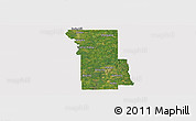 Satellite Panoramic Map of Webster Parish, cropped outside