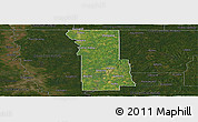 Satellite Panoramic Map of Webster Parish, darken