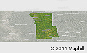 Satellite Panoramic Map of Webster Parish, lighten, semi-desaturated