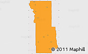 Political Simple Map of Webster Parish, cropped outside