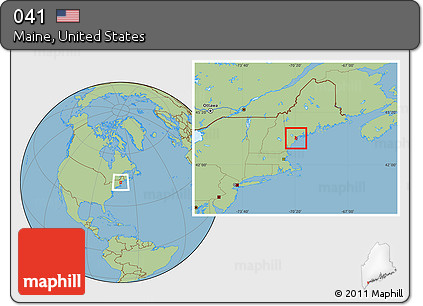 Savanna Style Location Map of ZIP Codes Starting with 041