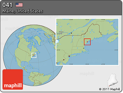 Savanna Style Location Map of ZIP Codes Starting with 041