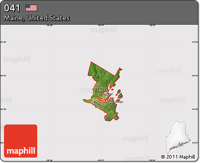 Satellite Map of ZIP Codes Starting with 041, cropped outside